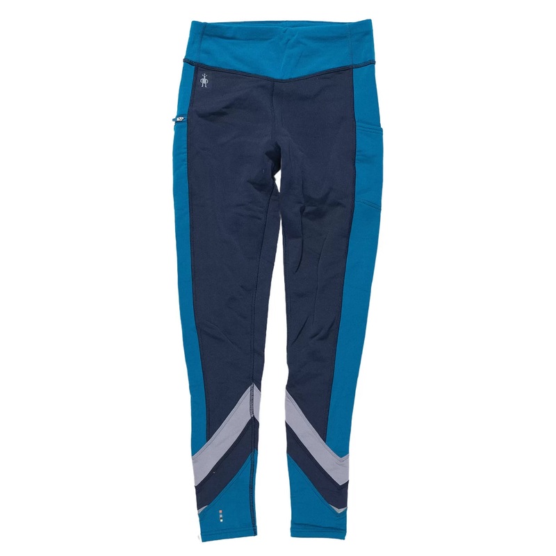SmartWool Merino Sport Fleece Colorblock Tight - Women's S Blue
