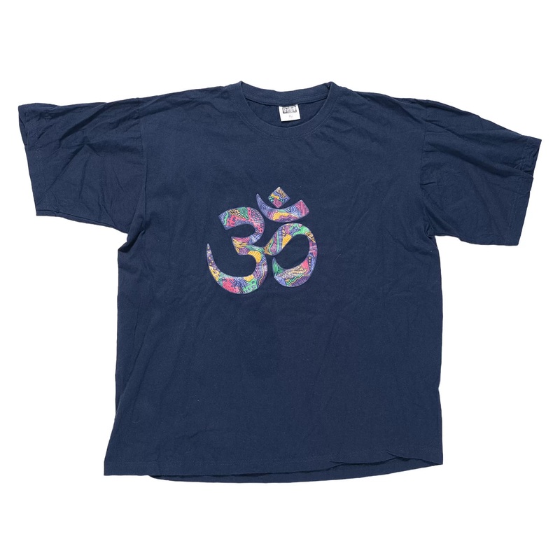 The Best Aum Symbol T-Shirt XL Blue