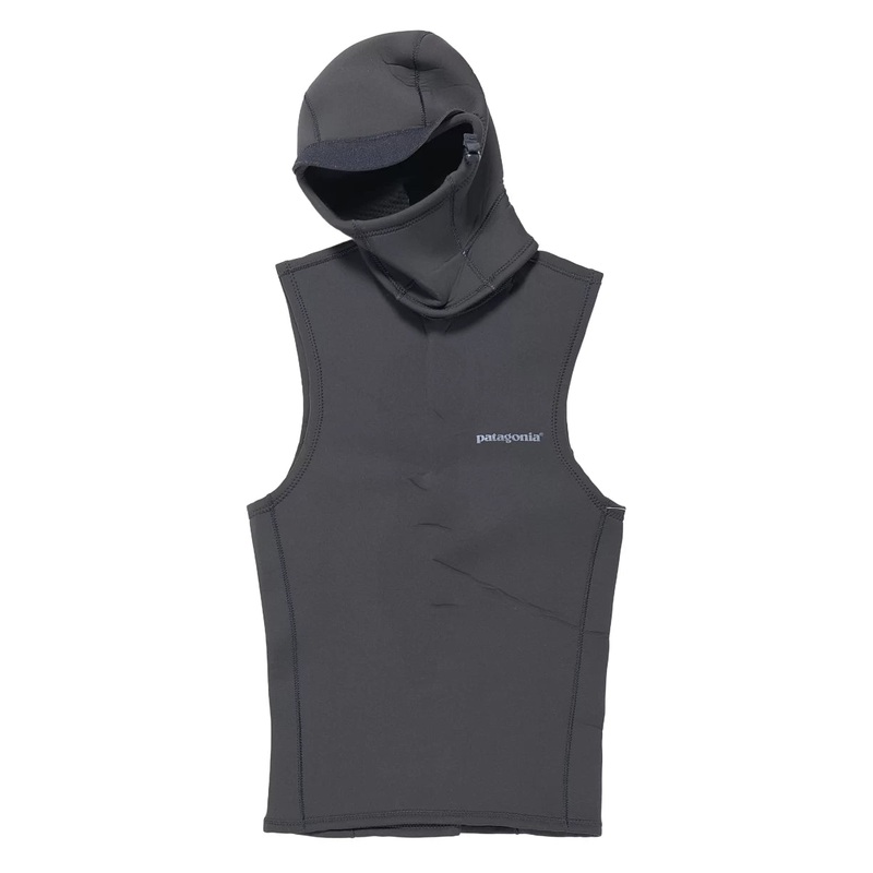 Patagonia Yulex Water Heater Hooded Wetsuit Vest M Black