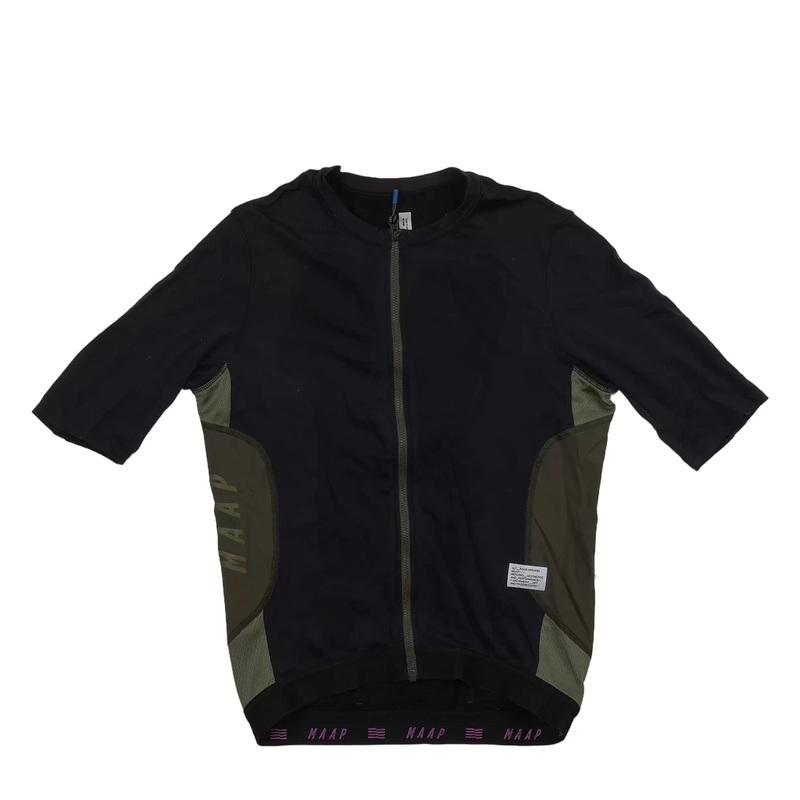 MAAP Alt Road Team Fit Short-Sleeve Cycling Jersey - Women's M Green/Black