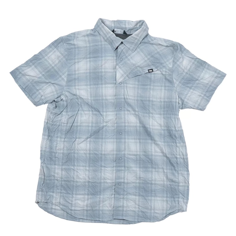 Outdoor Research Astroman Short-Sleeve Sun Shirt - Men's XL Grey