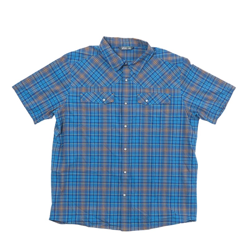Stio Eddy SS Shirt - Men's XL Blue