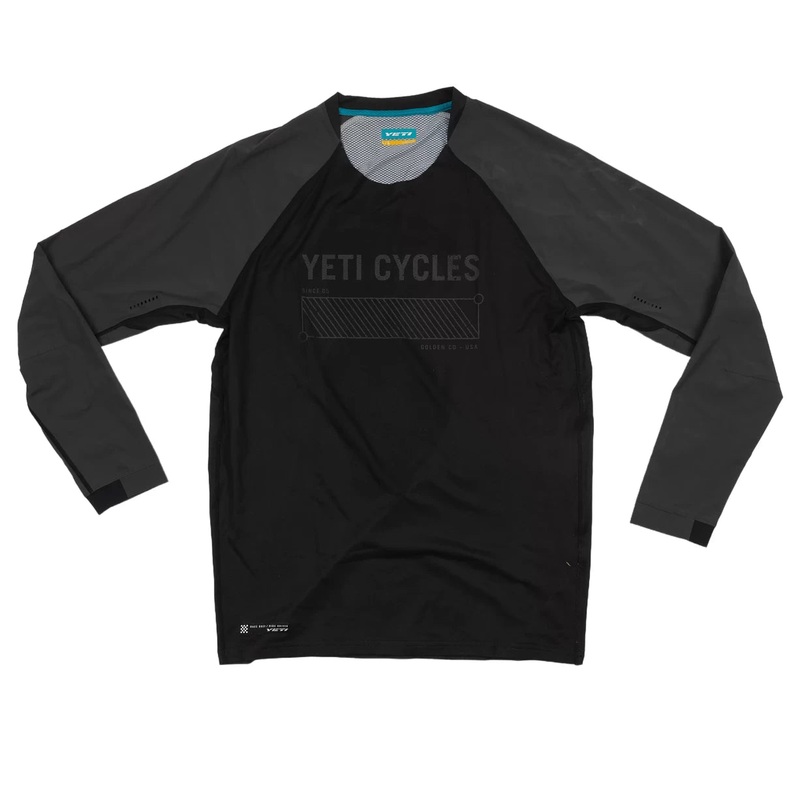 Yeti Cycles Renegade Ride Long Sleeve Jersey - Men's L Black/Gray