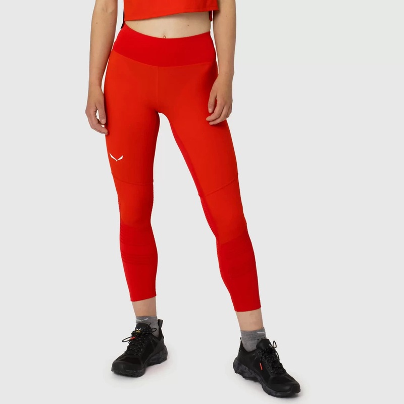 Salewa Pedroc Dry Resp Hybrid Tights - Women's S Flame