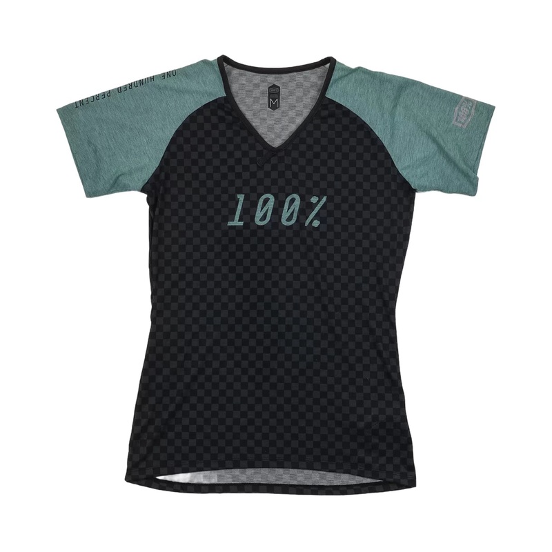 100 Percent Airmatic Short Sleeve MTB Jersey M Grey/Green