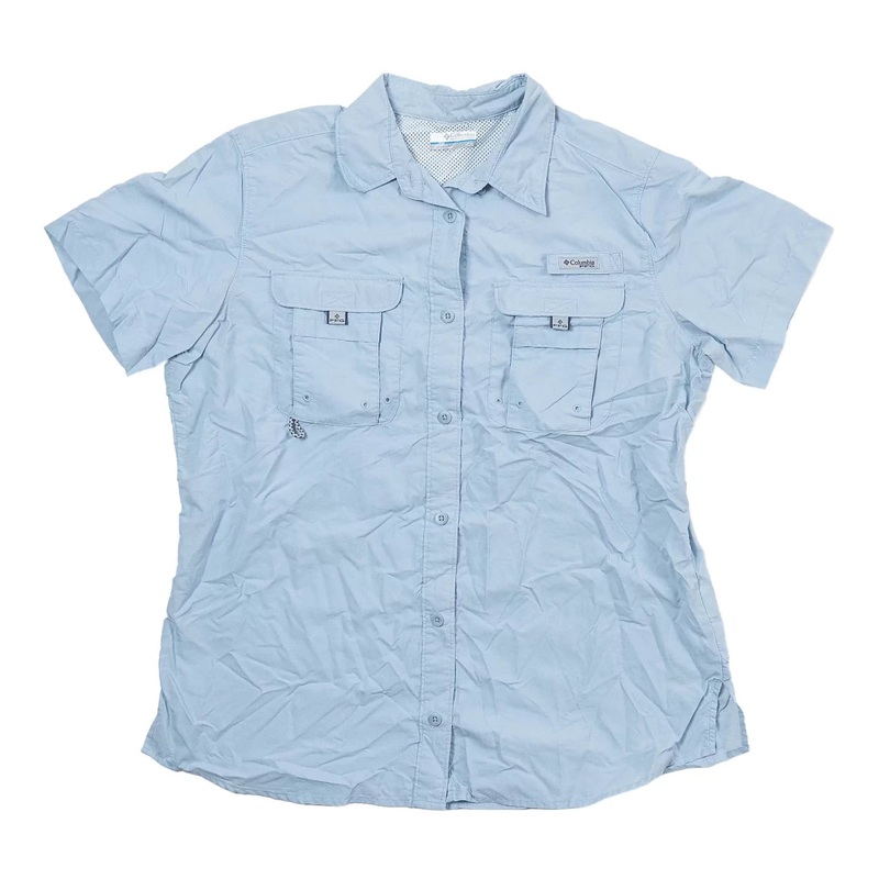 Columbia PFG Vented Fishing Shirt - Men's L Sky Blue