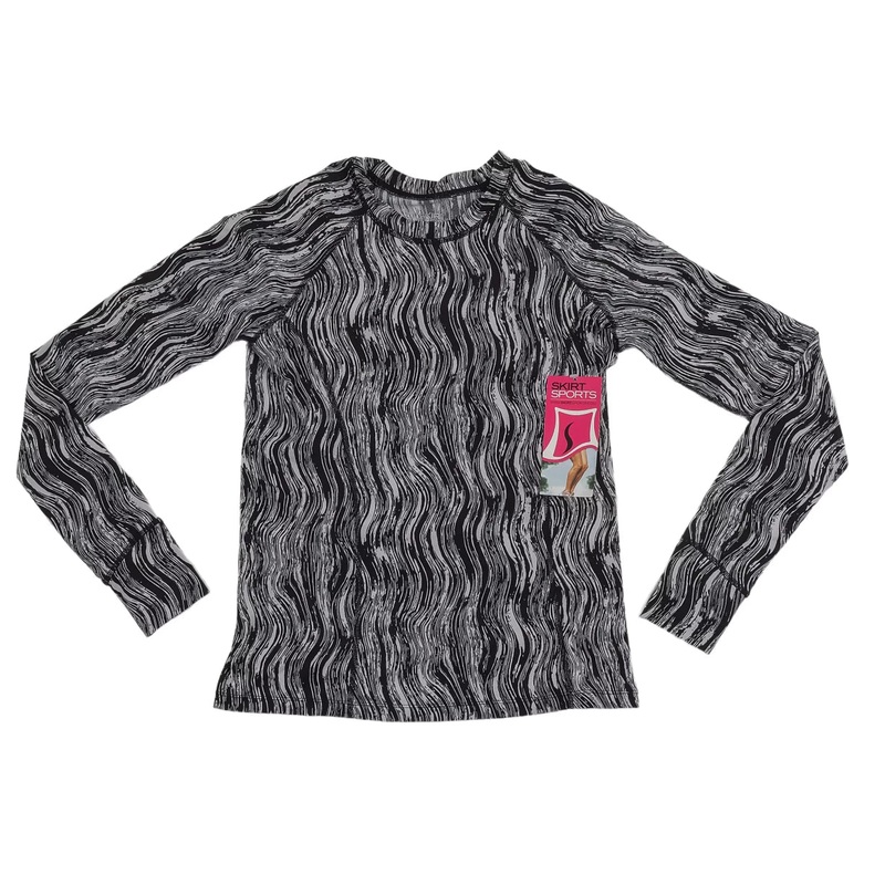 Skirt Sports Sweetest Ever Long Sleeve Shirt - Women's M Black/White
