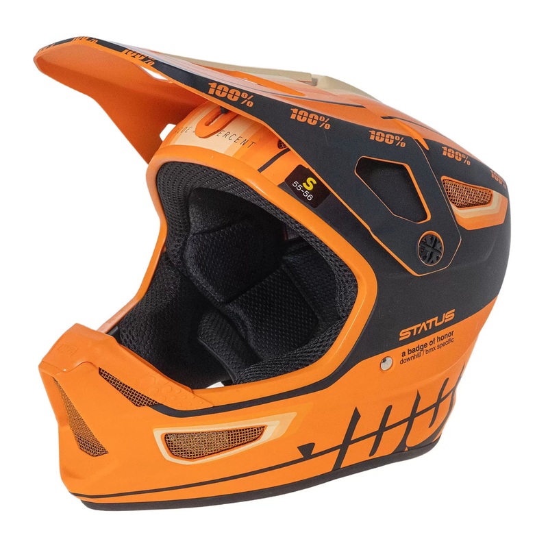 100 Percent Status Helmet S Orange