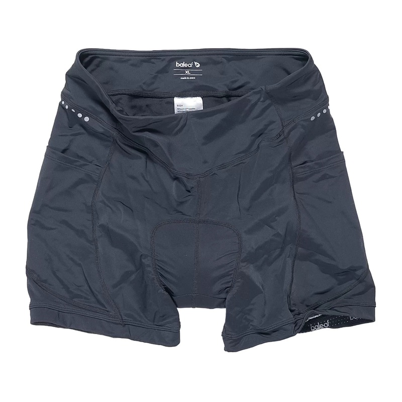 Baleaf V-Waist Padded Cycling Shorts - Women's XL Black