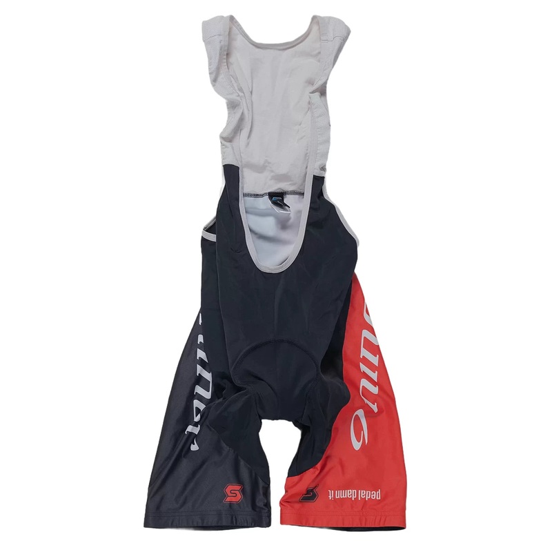 Squadra Cycling Bib Shorts - Men's XL Red/Black