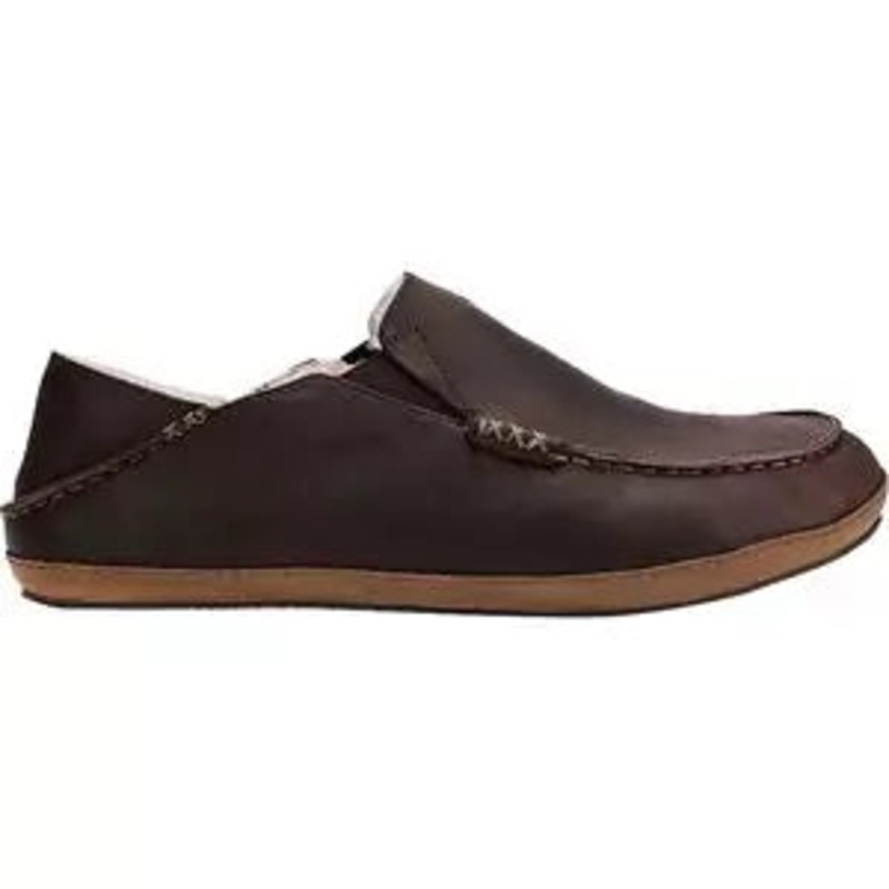 Olukai Moloa Slipper 11 Dark Wood/Dark Wood