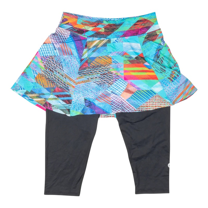 Dona Jo Skirted Legging - Women's 2 Blue/Black