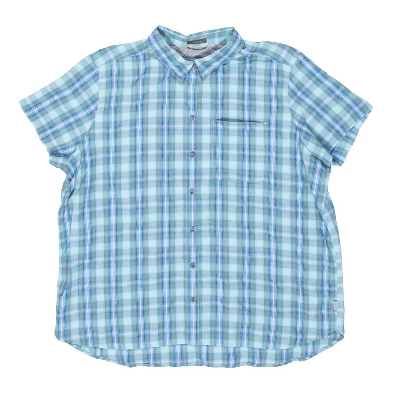 Eddie Bauer Travex Short Sleeve Shirt - Women's XL Blue