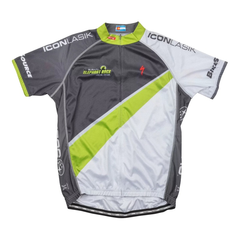 ShaverSport Short-Sleeve Cycling Jersey - Men's L Grey/Green