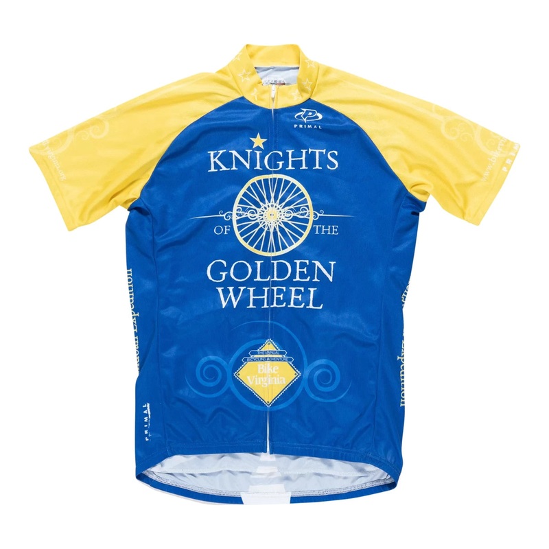 Primal Wear Short-Sleeve Cycling Jersey - Men's L Blue/Yellow