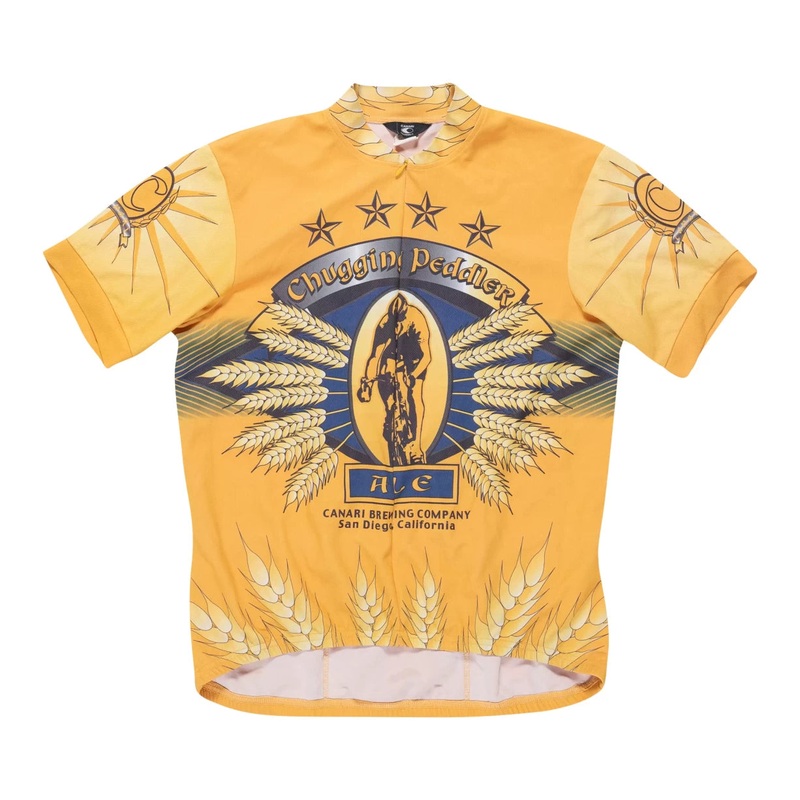 Canari Brewing Company Short Sleeve Cycling Jersey - Men's M Yellow