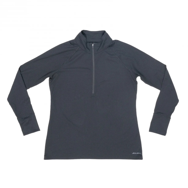 Eddie Bauer Brushed Baselayer 1/2-Zip XL Black