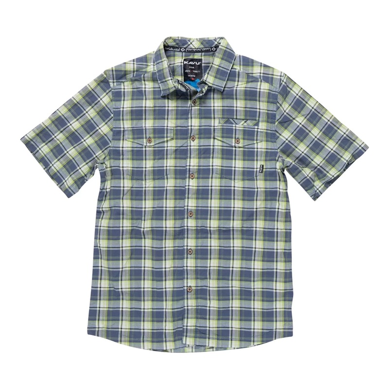 Kavu Cascade Trail Short Sleeve Shirt - Men's S Green
