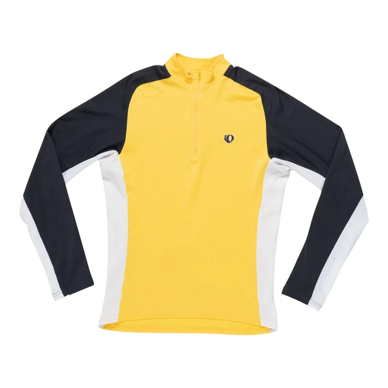 Pearl Izumi 1/4 Zip Long-Sleeve Cycling Jersey - Men's L Yellow