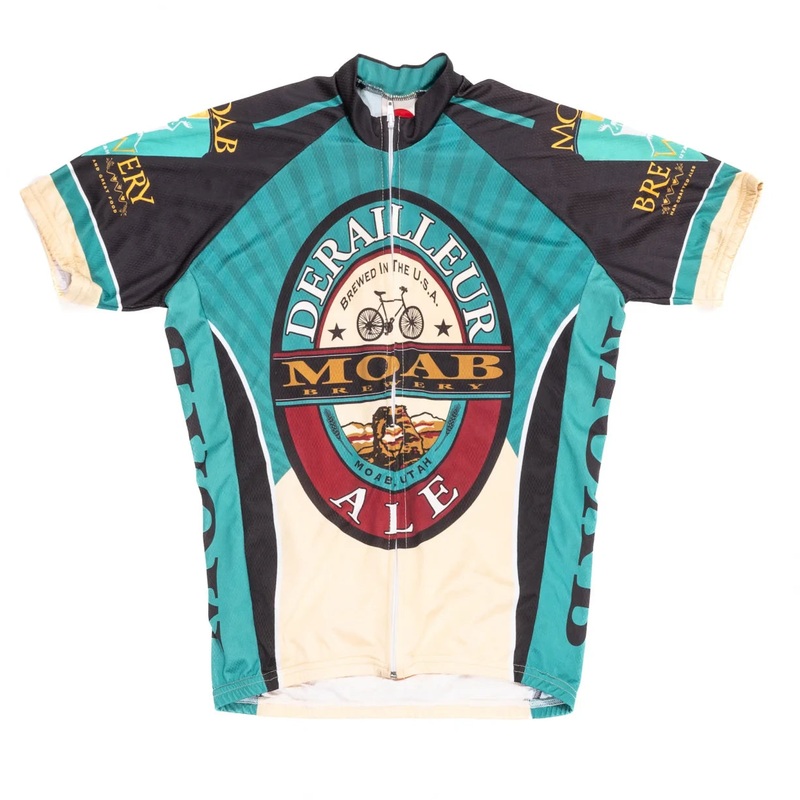 World Jerseys Moab Brewery Derailleur Ale Cycling Jersey - Men's S Green