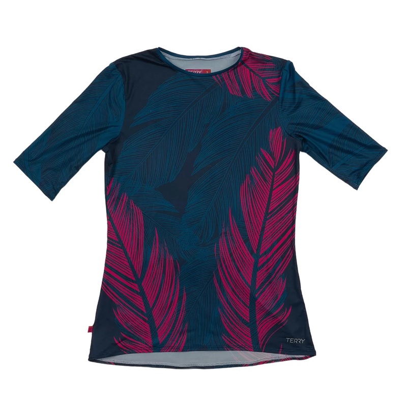 Terry Soleil Flow Short Sleeve Bike Top S Blue/Pink
