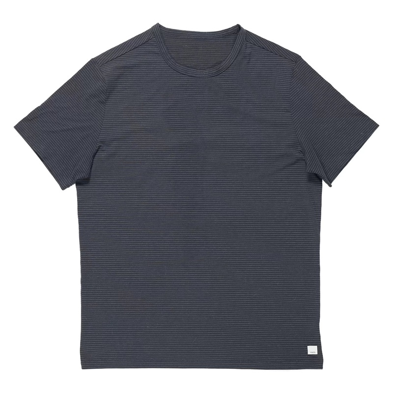 Vuori Short Sleeve Current Stripe Tee - Men's M Black