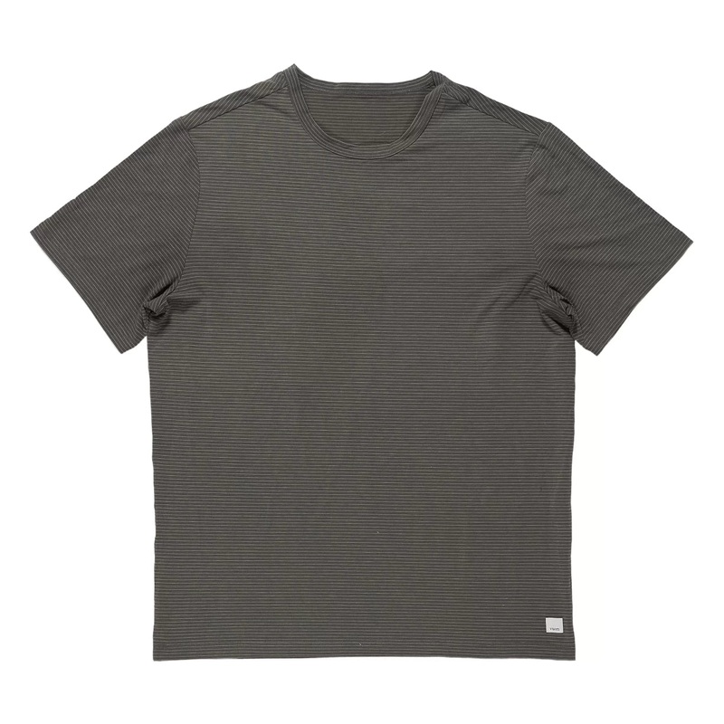 Vuori Short Sleeve Current Stripe Tee - Men's M Green