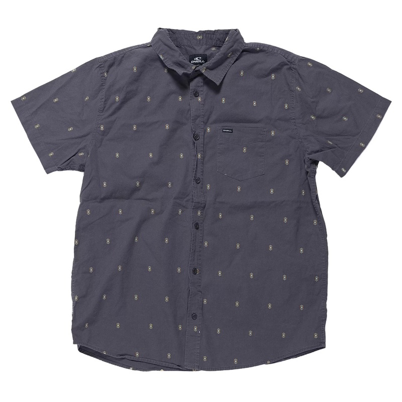 O'Neill Tame Dobby Short Sleeve Shirt - Men's XL Gray