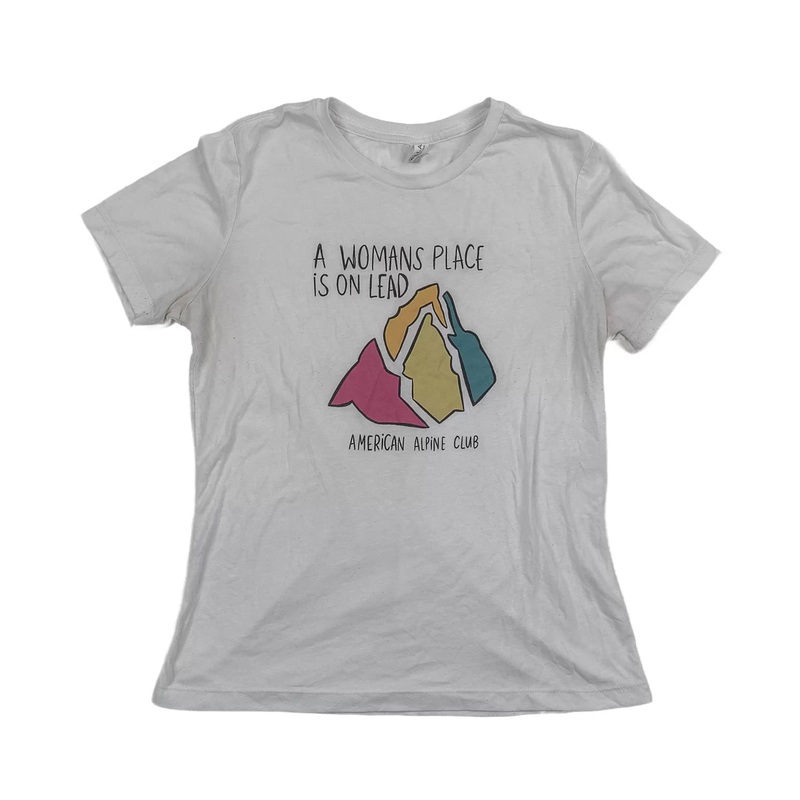 American Alpine Club Women On Lead T-Shirt - Women's S White