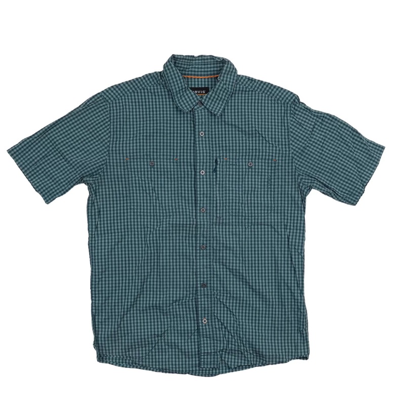 Orvis Tech Chambray Long-Sleeve Work Shirt - Mens M Blue
