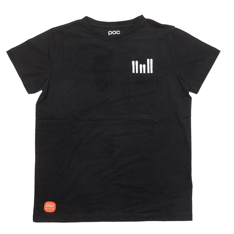 POC Race Stuff Pocket Tee - Kids' 12 Black