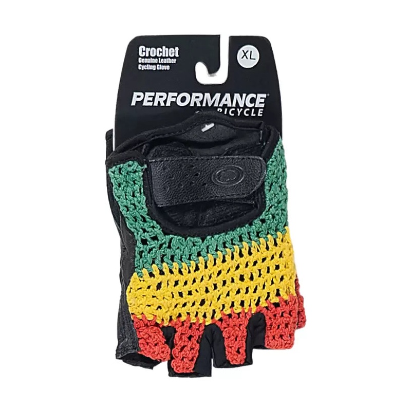 Performance Bicyle Crochet Gloves - Unisex XL Multi