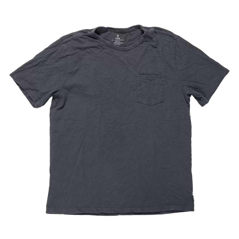 Roark Well Worn Knit Pocket Tee M Black