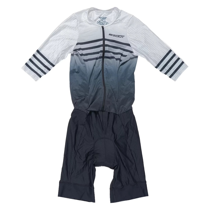 Zoot Ultra Tri P1 Racesuit - Men's M White/Black/Gray