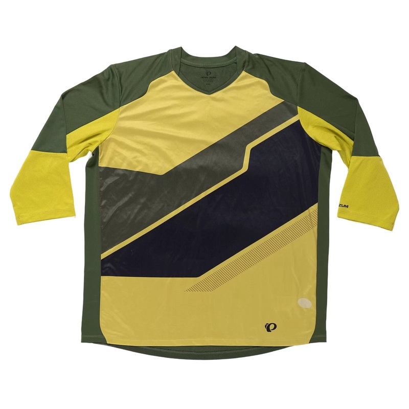 Pearl Izumi Launch 3/4-Sleeve Mountain Bike Jersey - Men's XXL Green