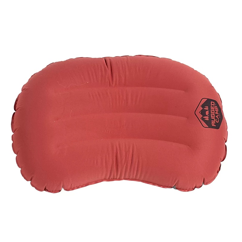 Rugged Camp Inflatable Camping Pillow One Red