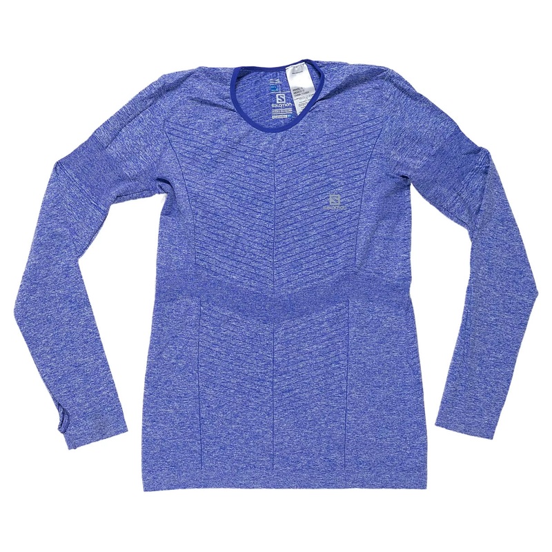 Salomon Elevate Long Sleeve T-Shirt L Purple