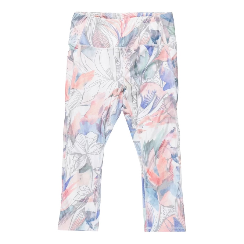 RBX Active Watercolor Legging - Women's L Floral Print