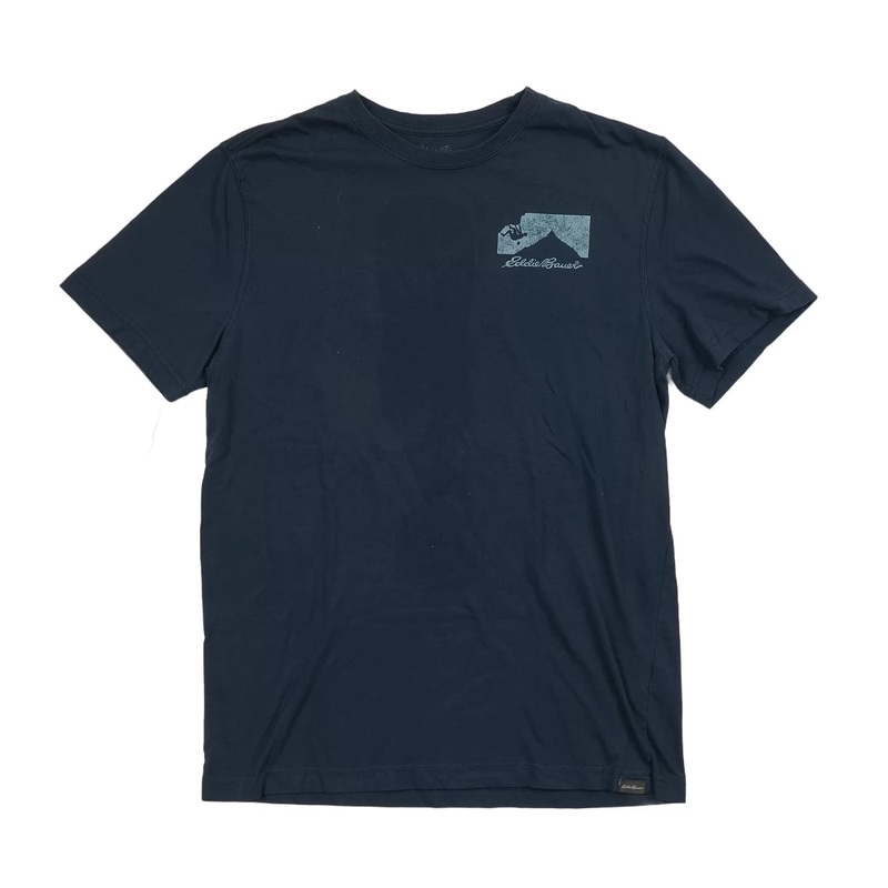 Eddie Bauer Graphic T-Shirt M Navy