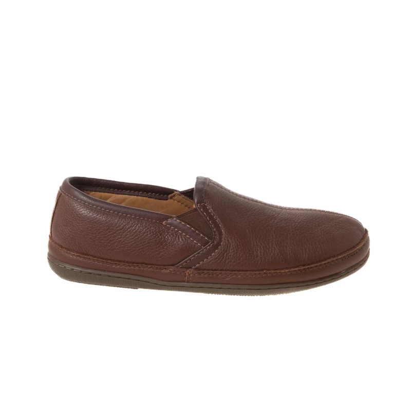 L.L. Bean Elkhide Slippers Mens 9 Brown