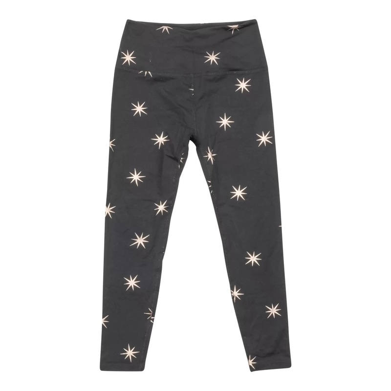 Beyond Yoga High Waisted Midi Star Print Leggings - Women's M Black
