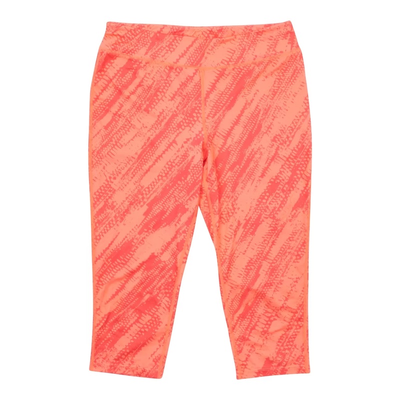 Hind Cropped Pattern Legging - Women's M Orange