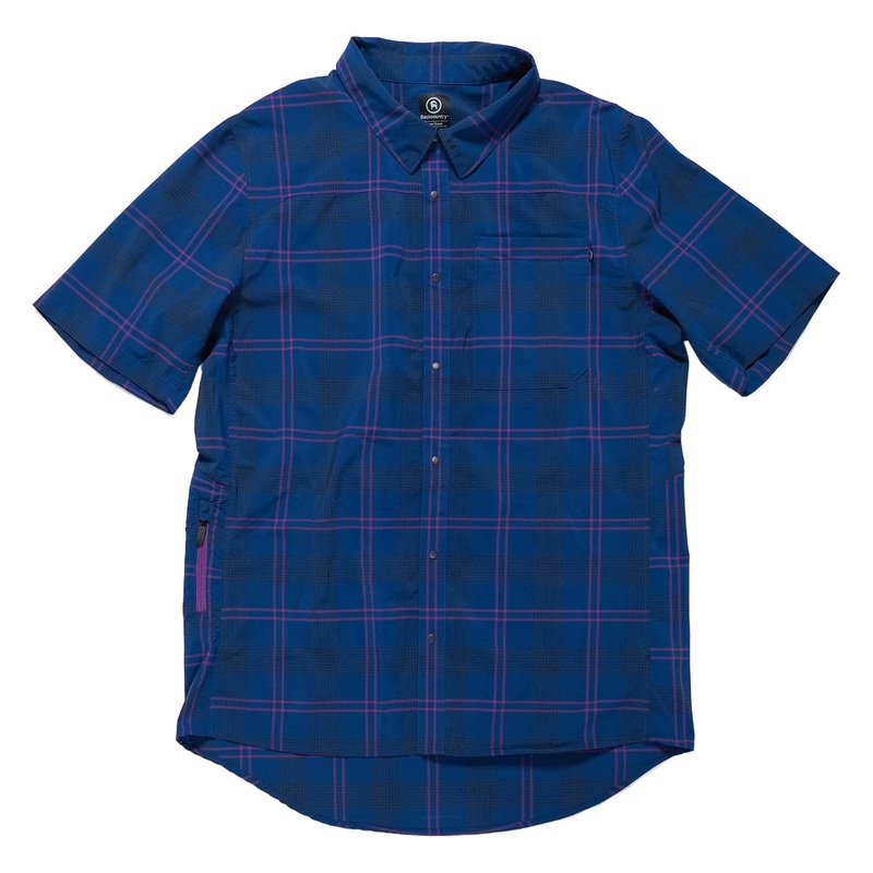 Backcountry Button-Up MTB Jersey - Men's L Blue