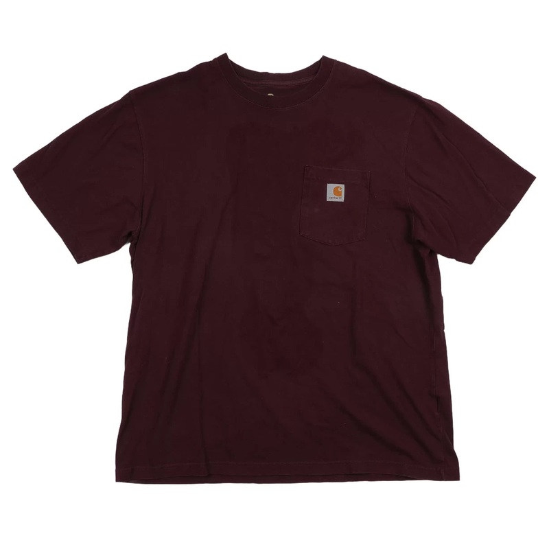 Carhartt Loose Fit Heavyweight Short-Sleeve Pocket T-Shirt - Men's XL Maroon
