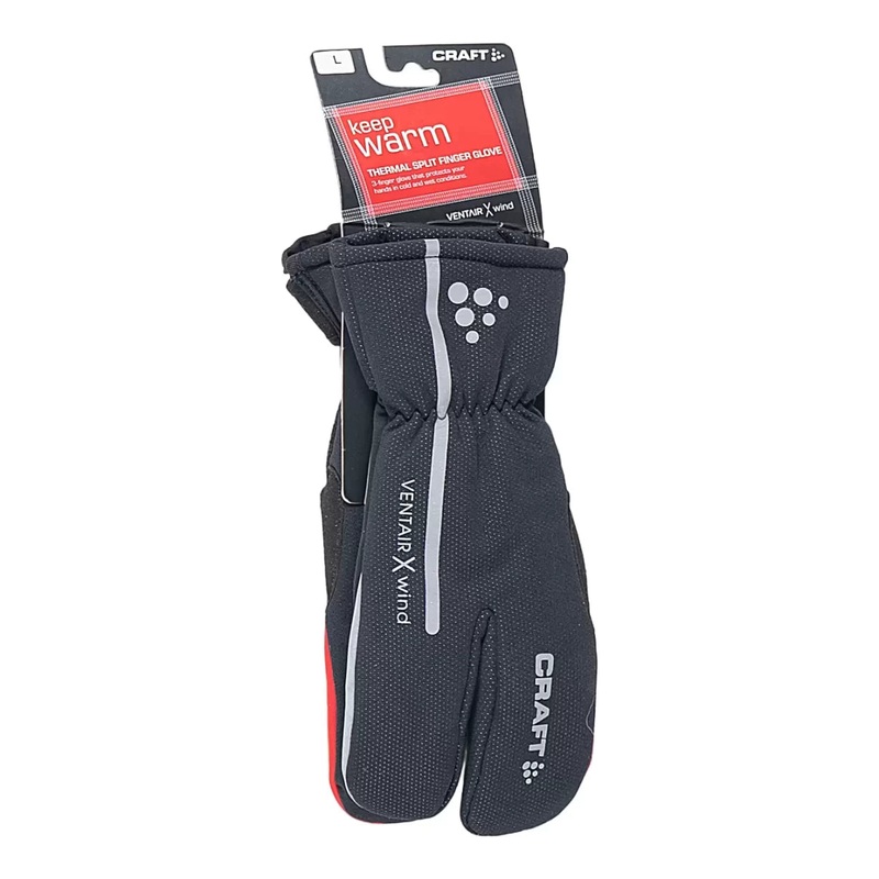 Craft Thermal Split Finger Glove - Men's L Black