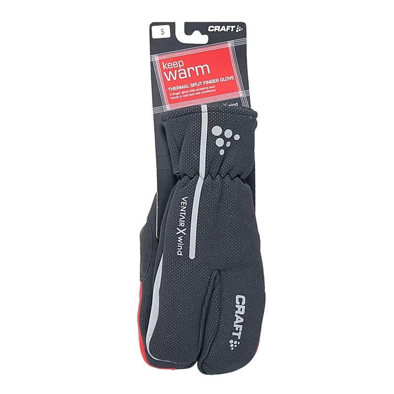 Craft Thermal Split Finger Glove - Men's S Black