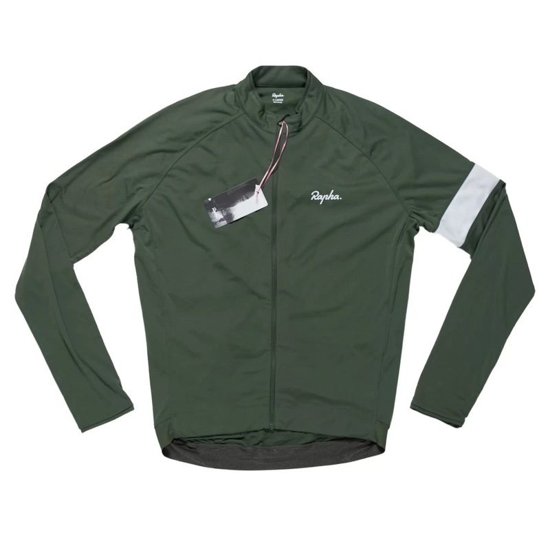 Rapha Core Long-Sleeve Cycling Jersey - Men's XL Green