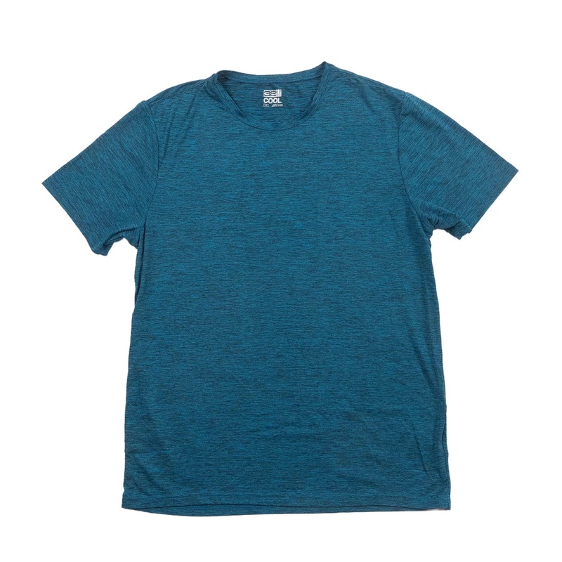 32 Degrees Cool Classic Crew T-Shirt - Men's L Blue Heather