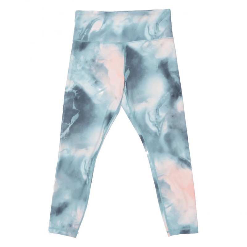 Athleta Elation 7/8 Tight M Blue/White