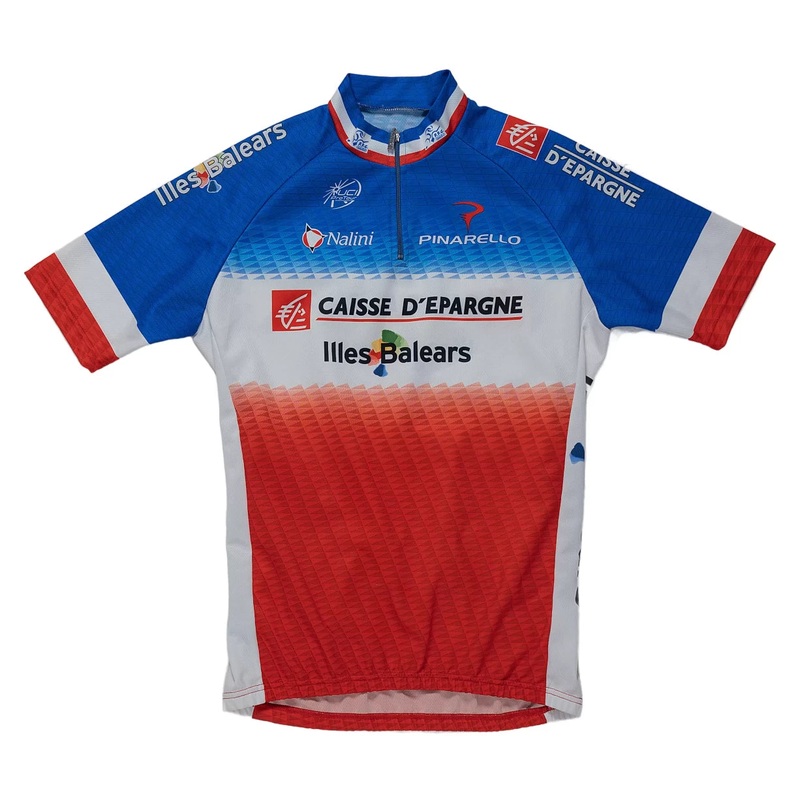 Nalini 1/4 Zip SS Bike Jersey - Men's Estimated M/L Red/Blue/White
